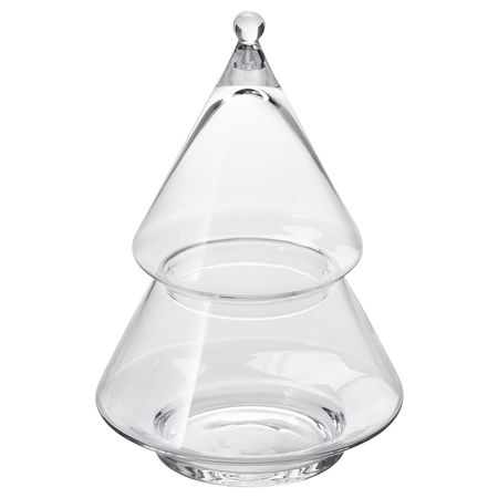 Сервировочная миска с крышкой, прозрачное стекло, 16 см IKEA ВИНТЕРФЕСТ 604.338.21