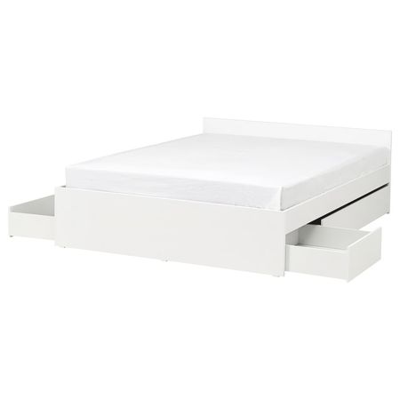 VIHALS Каркас кровати с 4 ящиками
