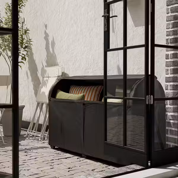 TOSTERÖ Садовый сундук - чёрный 129x44x79 см - фото 2