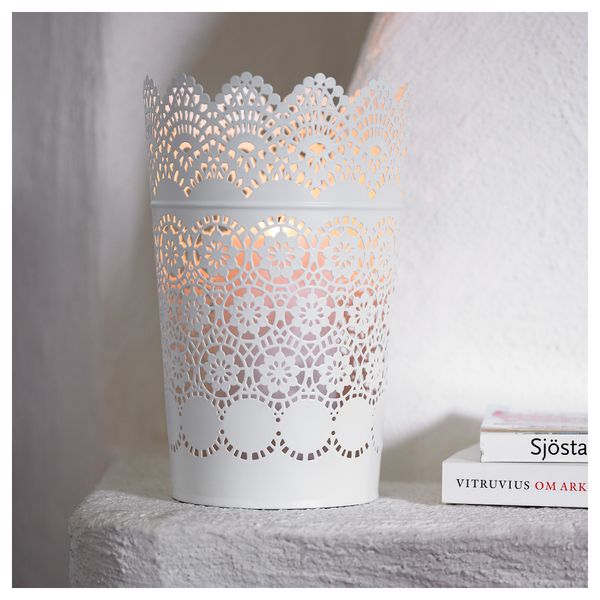 Фонарь для формовой свечи СКУРАР, белый (22 см) - фото 3