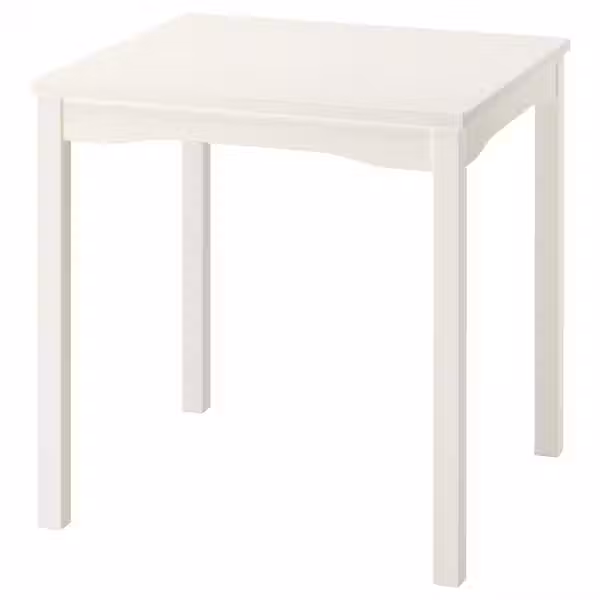 HAUGA Стол - белый/березовый шпон 74x74 см - фото 1