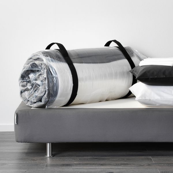 Матрас с пружинами карманного типа, очень жесткий/темно-серый 90x200 см IKEA HÖVÅG ХОВОГ 104.770.11 - фото 5