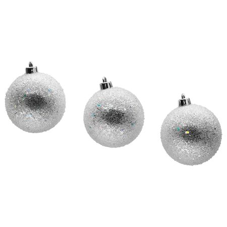 Украшение, шар ВИНТЕР 2017, серебристый (7 см)