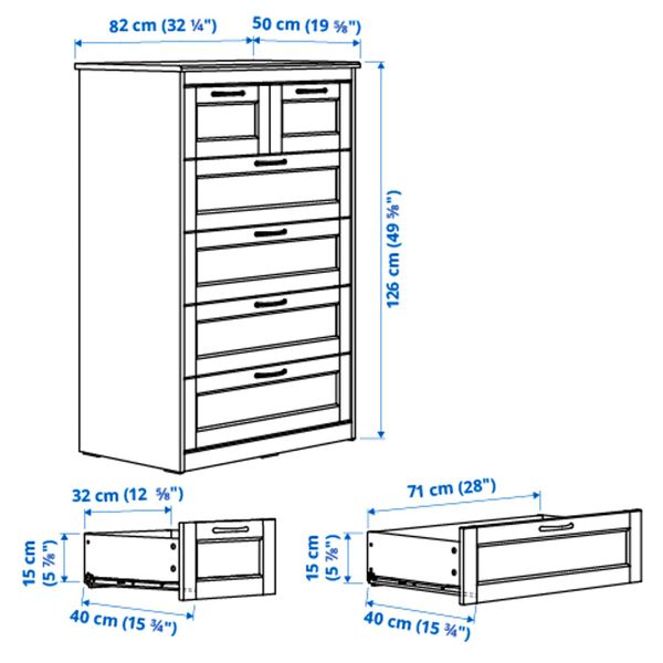 IKEA, дополнительный ракурс - схема-чертеж с размерами