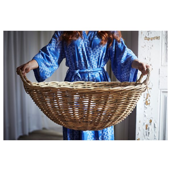 Корзина с ручками ТЭНКВЭРД, ротанг - схема-чертеж с размерами