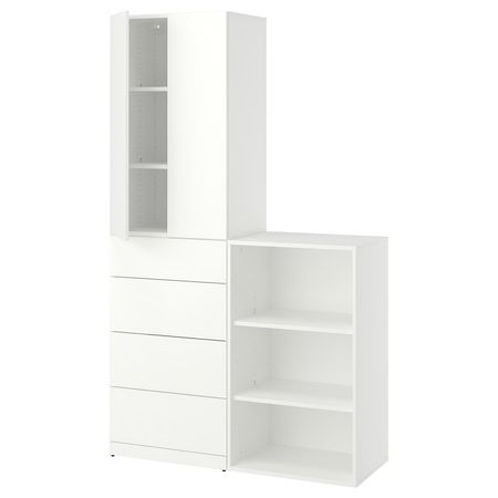 LASTARE Комбинация д/хранения - белый 120x42x201 см