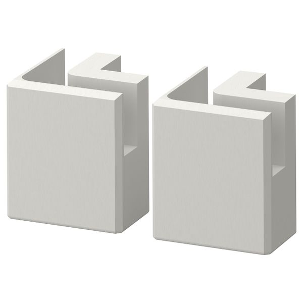 Угловая ножка для цоколя, светло-серый 8 см IKEA LERHYTTAN ЛЕРХЮТТАН 804.032.34 - фото 1