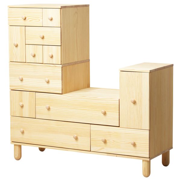 Комод + дополнительный модуль ИКЕА ПС 2012, сосна (130x48x109/133 см) - фото 2