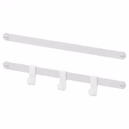 HJÄLPA 2 накладные шины+3 крючка - белый 40 см