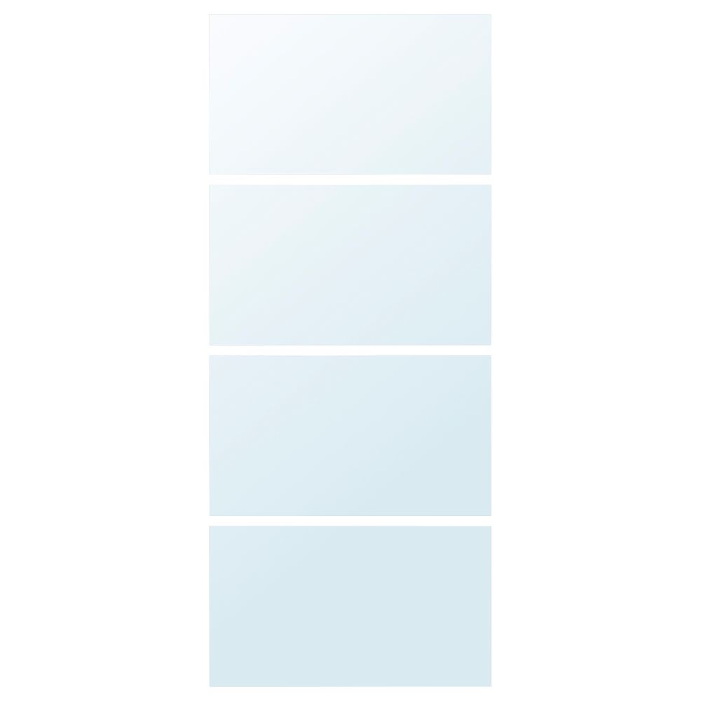 4 панели для рамы раздвижной дверцы, 100x236 см, зеркальное стекло IKEA AULI АУЛИ 902.112.77 - фото 1