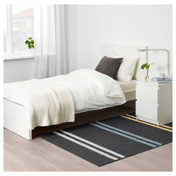 Ковер, короткий ворс, черный, разноцветный 120x180 см IKEA ШЕЛЬДЕ 103.914.80 - фото 4