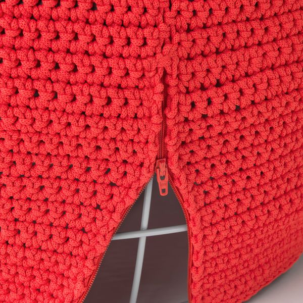 Чехол пуфа, для дома/сада, красный 48 см IKEA ОТТЕРЁН 804.112.05 - схема-чертеж с размерами