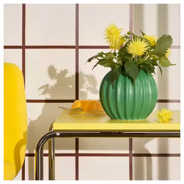 SKOGSTUNDRA СКОГСТУНДРА Ваза - зеленый 15 см - фото 2