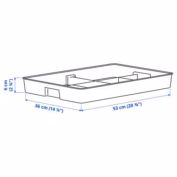 IKEA, дополнительный ракурс - схема-чертеж с размерами