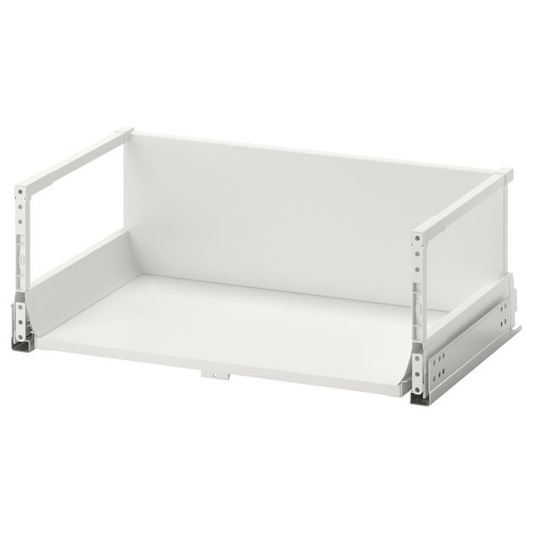 Высокий ящик с нажимным механизмом, белый 60x37 см IKEA EXCEPTIONELL ЭКСЕПТИОНЕЛЛЬ 204.478.58 - фото 1