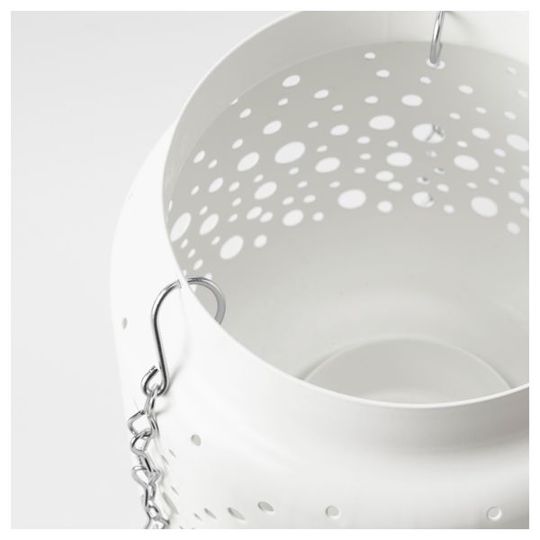 Фонарь для свечи в металической подставка СОММАР 2017, д/дома/улицы, белый (15 см) - схема-чертеж с размерами