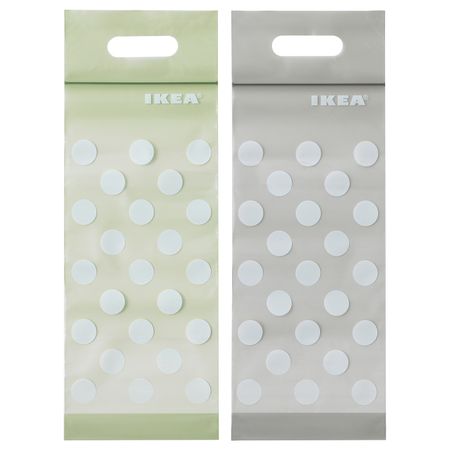 Пакет закрывающийся, зеленый/бежевый IKEA BAMSIG БАМСИГ 004.245.46