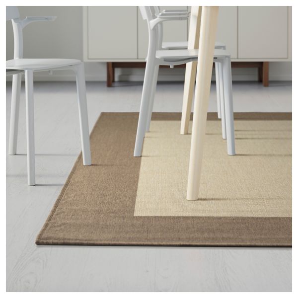 Ковер, безворсовый ДРАГОР, бежевый, светло-коричневый - схема-чертеж с размерами