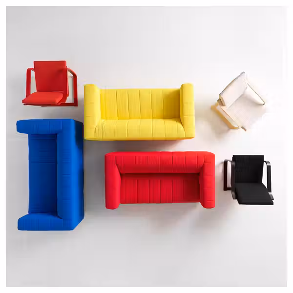 POÄNG Кресло с низкой спинкой - красный/Vissle красный - фото 7