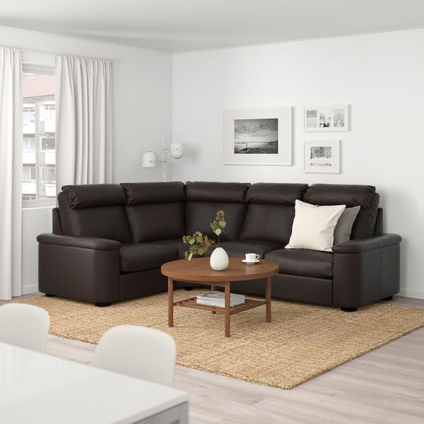 4-местный угловой диван, Гранн/Бумстад темно-коричневый IKEA LIDHULT ЛИДГУЛЬТ 192.574.20 - фото 2