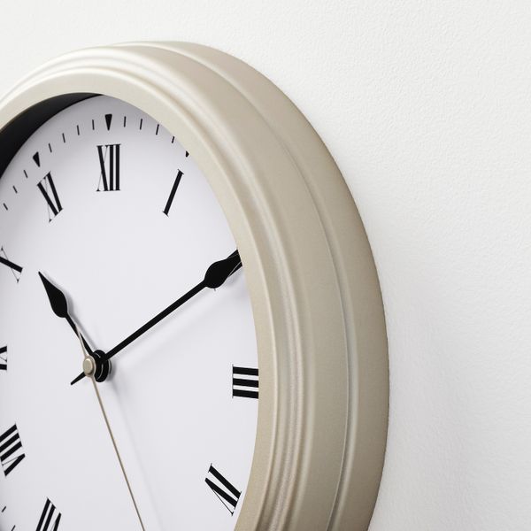 Настенные часы, бежевый 30 см IKEA VISCHAN ВИСШАН 604.224.03 - фото 3