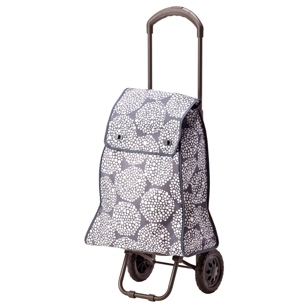 Сумка хозяйственная на колесиках КНЭЛЛА, серый, белый - фото 1