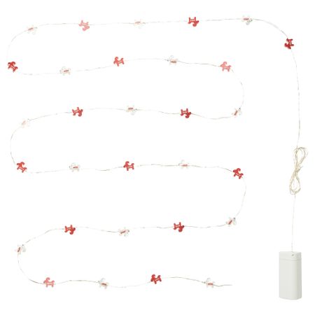 Светодиодная гирлянда, 30 ламп, с батарейным питанием козлик IKEA STRÅLA СТРОЛА 305.325.73