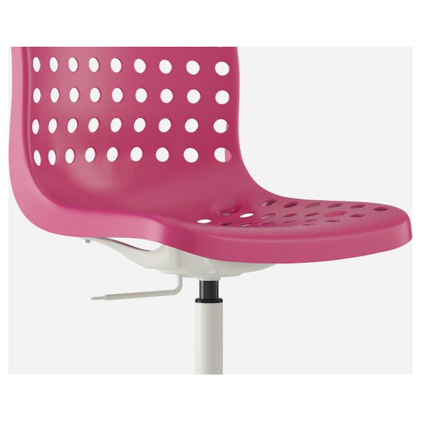 Рабочий стул, розовый, белый IKEA СКОЛБЕРГ / СПОРРЕН 792.756.66 - фото 3
