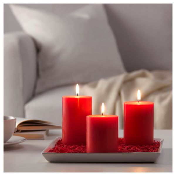 Формовая свеча, ароматическая, 3 шт НИКЭР, садовые плоды, красный - фото 2