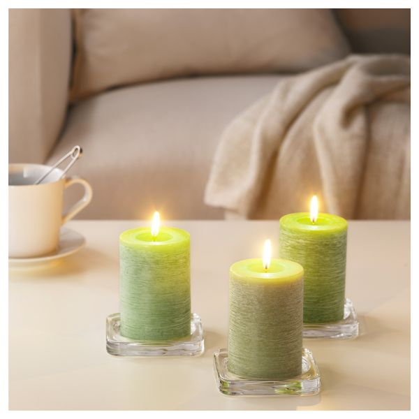 Неароматическая свеча формовая ФЁРСОКА, зеленый (10 см) - схема-чертеж с размерами