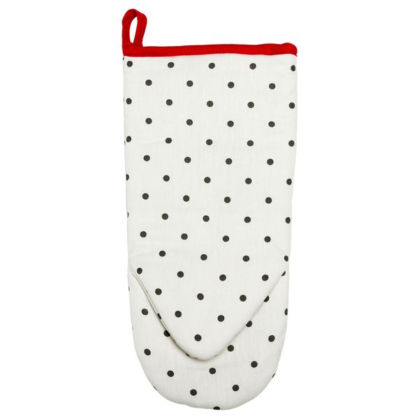 Варежка-прихватка ИНБЬЮДАНДЕ, белый - схема-чертеж с размерами