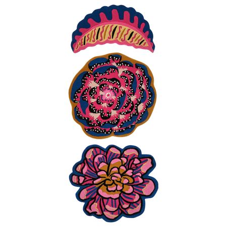 Ковер, 3 шт., разноцветный IKEA KARISMATISK КАРИСМАТИСК 504.991.34