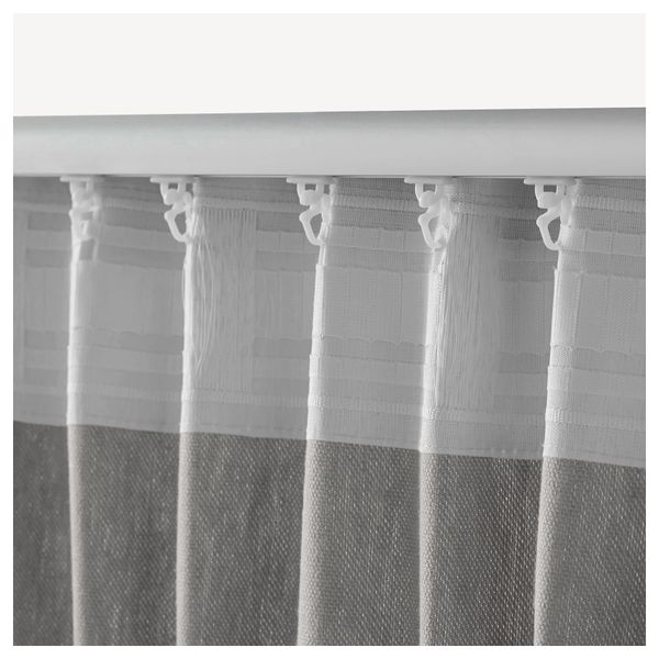 Гардины с прихватом, 1 пара ИНГЕРТ, серый (145x300 см) - фото 4