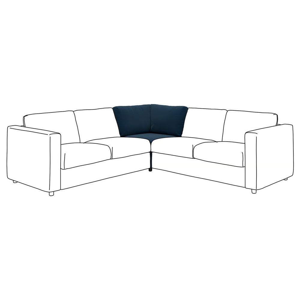 IKEA, вид спереди - схема-чертеж с размерами