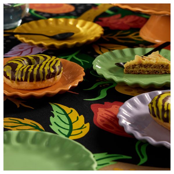 Тарелка десертная, разные цвета, 17 см IKEA HÖSTAGILLE 805.757.77 - фото 3