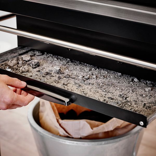 Угольный гриль с тележкой, нержавеющая сталь IKEA KLASEN КЛАСЕН 192.289.94 - фото 6