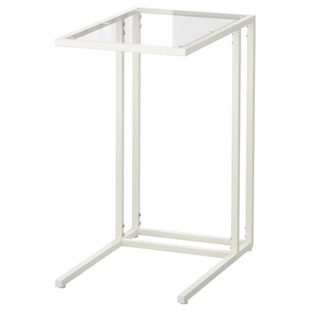 Подставка для/ноутбука, белый/стекло 35x65 см IKEA VITTSJÖ ВИТШЁ 503.836.52