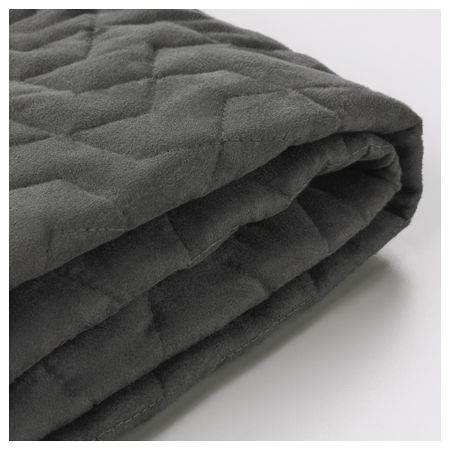 Чехол на 2-местный диван-кровать ЛИКСЕЛЕ, Валларум серый