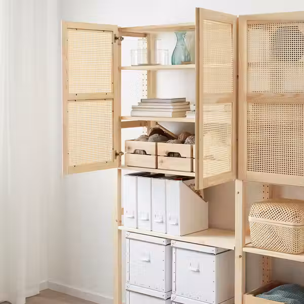 IVAR Комбинация для хранения с дверцами - сосна 174x30x179 см - фото 2