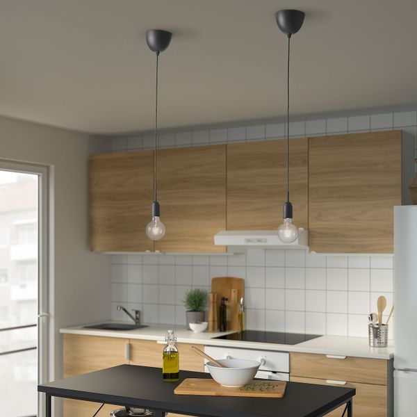 Шнур-подвес для лампочки, серый 1.8 м IKEA GRÅVACKA ГРОВАККА 905.151.70 - схема-чертеж с размерами