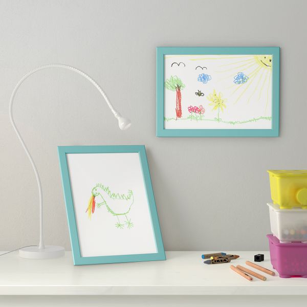 Рама, синий 21x30 см IKEA ФИСКБУ 003.718.35 - фото 2