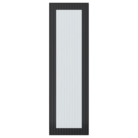 HEJSTA Стеклянная дверь - антрацит/рифленое стекло 30x100 см