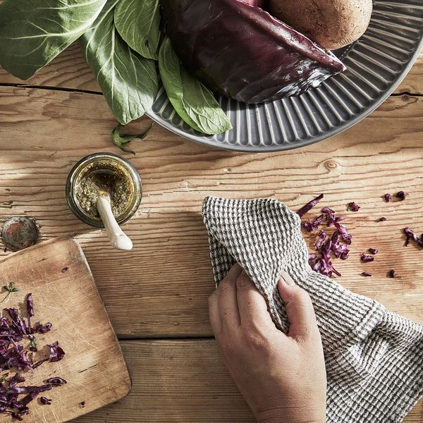 Салфетка кухонная, серый-бежевый, 30x30 см IKEA MARIATHERES МАРИАТЕРЕС 104.795.95 - фото 4