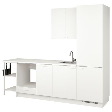Кухня, белый, 266.5x63.5x222.5 см IKEA BEGIVENHET БЕГИВЕНХЕТ 694.374.00