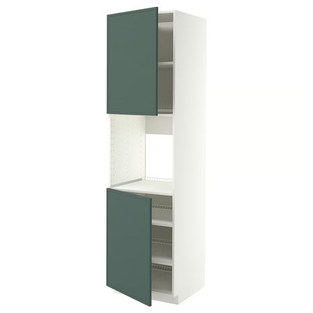 METOD Высок шкаф д/духовки/2дверцы/полки