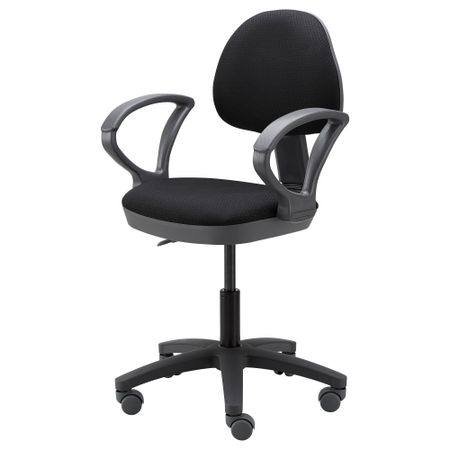 Рабочее кресло на колесах БАЛЬДРИАН, черный, серый