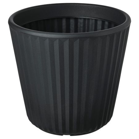 Кашпо, для дома, улицы темно-серый, 32 см IKEA BJÖRNBAMBU 205.612.93