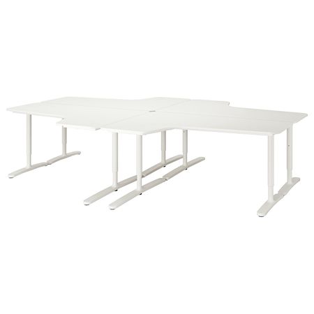 Стол, комбинация, белый 320x220 см IKEA BEKANT БЕКАНТ 092.784.61