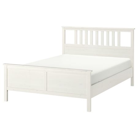 Каркас кровати, белая морилка 180x200 см IKEA HEMNES ХЕМНЭС 992.108.29