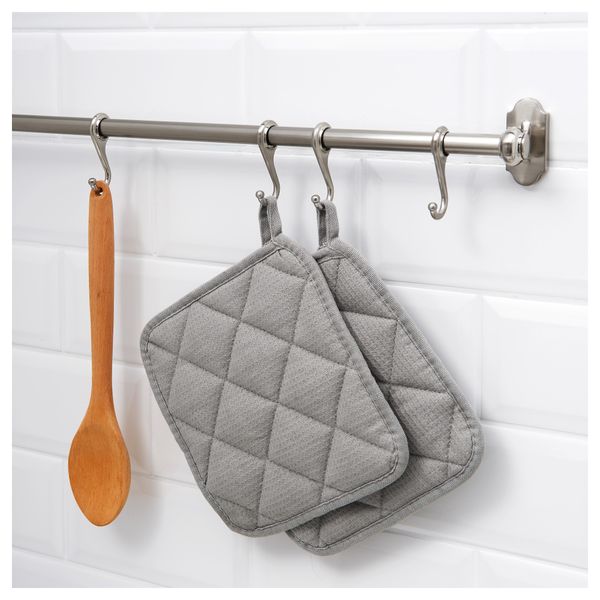 Крючок ФИНТОРП, никелированный (7 см) - схема-чертеж с размерами